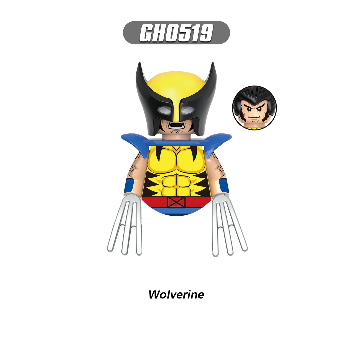 Hot toy Marvel Deadpool Wolverine Doctor Doom Building blocks Mini brick Toy X-Men Adult doll Children's holiday birthday gift