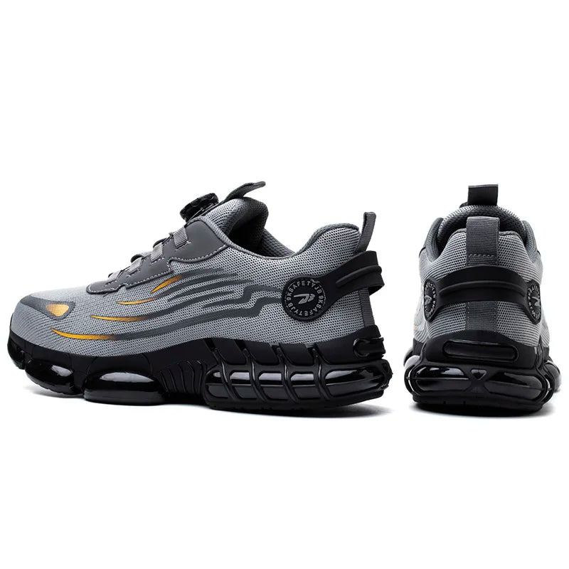 Indestructible Steel Toe Protective Safety Shoes Slip Resistant Abrasion Resistant Work Shoes Men Tough Comfortable Sneaker 
