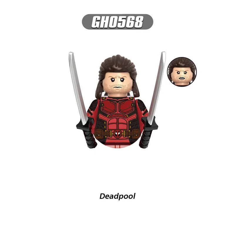 Hot toy Marvel Deadpool Wolverine Doctor Doom Building blocks Mini brick Toy X-Men Adult doll Children's holiday birthday gift