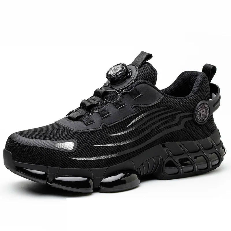 Indestructible Steel Toe Protective Safety Shoes Slip Resistant Abrasion Resistant Work Shoes Men Tough Comfortable Sneaker 