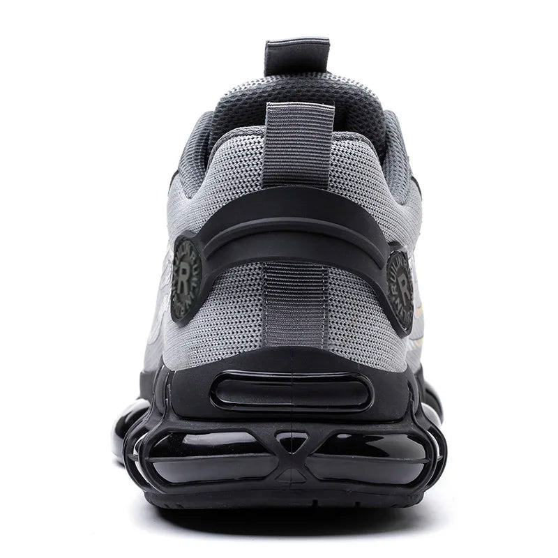 Indestructible Steel Toe Protective Safety Shoes Slip Resistant Abrasion Resistant Work Shoes Men Tough Comfortable Sneaker 