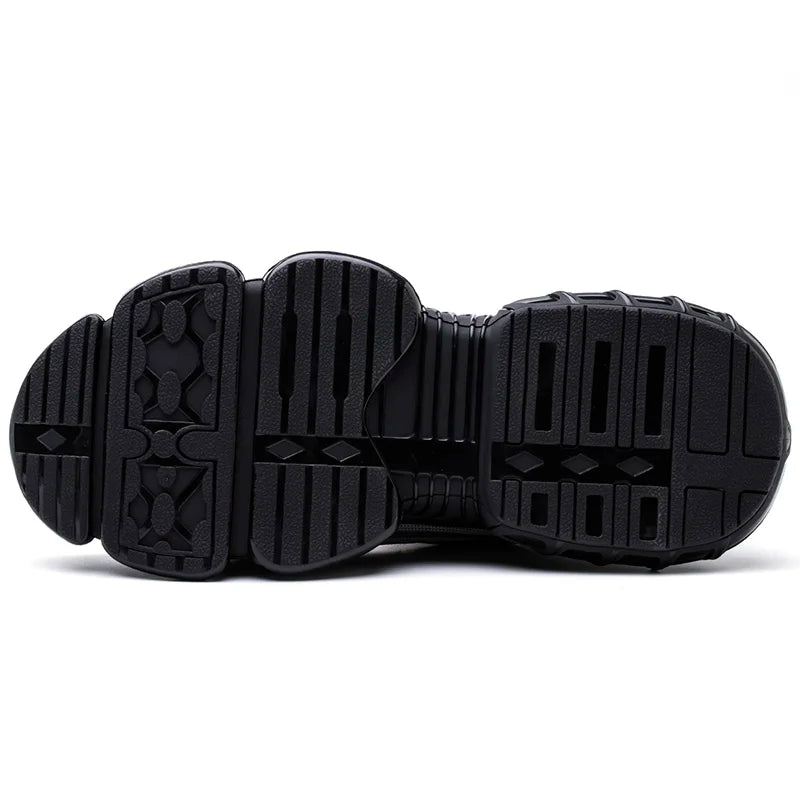 Indestructible Steel Toe Protective Safety Shoes Slip Resistant Abrasion Resistant Work Shoes Men Tough Comfortable Sneaker 