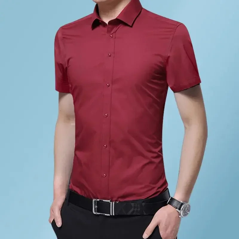 Male Shirts Long Sleeve Black Business Men's Shirt Asia New in Fashion 2024 Hipster Silk Cheap Things with Korean Style Regular