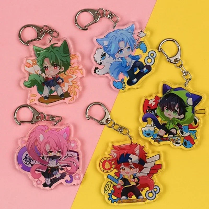 2021 Keychains SK8 The Infinity Reki Kyan Langa Hasegawa Miya Cherry Blossom Joe Anime Acrylic Key Ring Pendant Cutey Key Chain