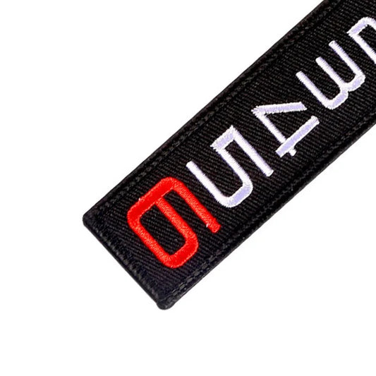 1PC Keychain 6 5 4 3 2 1 Embroidery Motorcycles Key Ring Bijoux chaveiro para Key Ring for Cars Gifts Key Tag Fobs OEM KeyChain