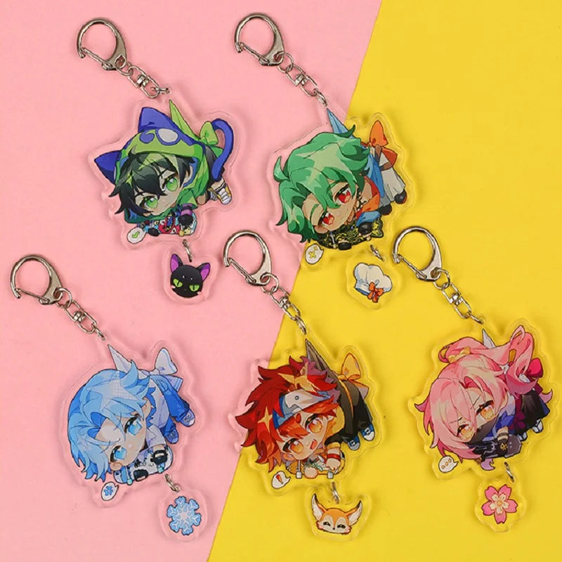 2021 Keychains SK8 The Infinity Reki Kyan Langa Hasegawa Miya Cherry Blossom Joe Anime Acrylic Key Ring Pendant Cutey Key Chain
