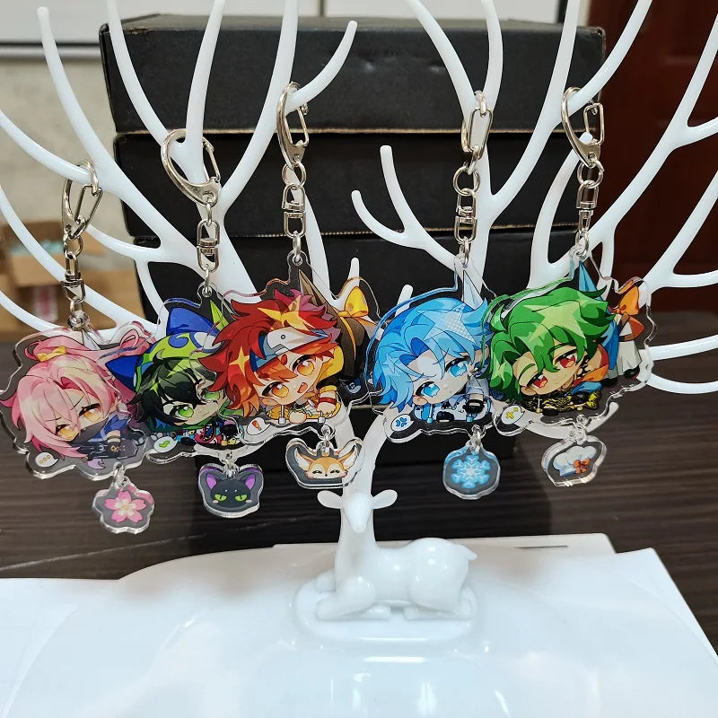2021 Keychains SK8 The Infinity Reki Kyan Langa Hasegawa Miya Cherry Blossom Joe Anime Acrylic Key Ring Pendant Cutey Key Chain