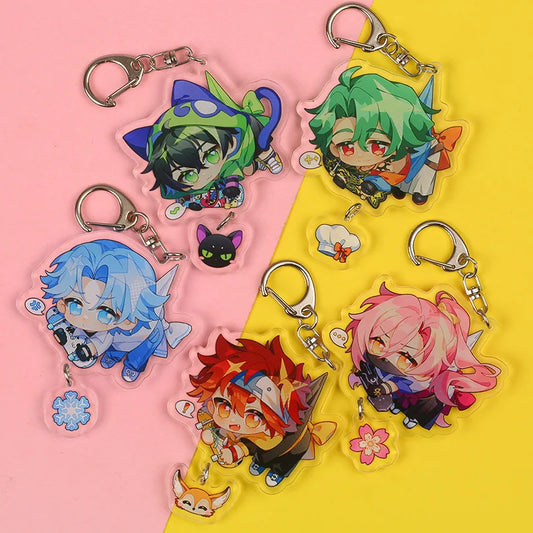 2021 Keychains SK8 The Infinity Reki Kyan Langa Hasegawa Miya Cherry Blossom Joe Anime Acrylic Key Ring Pendant Cutey Key Chain