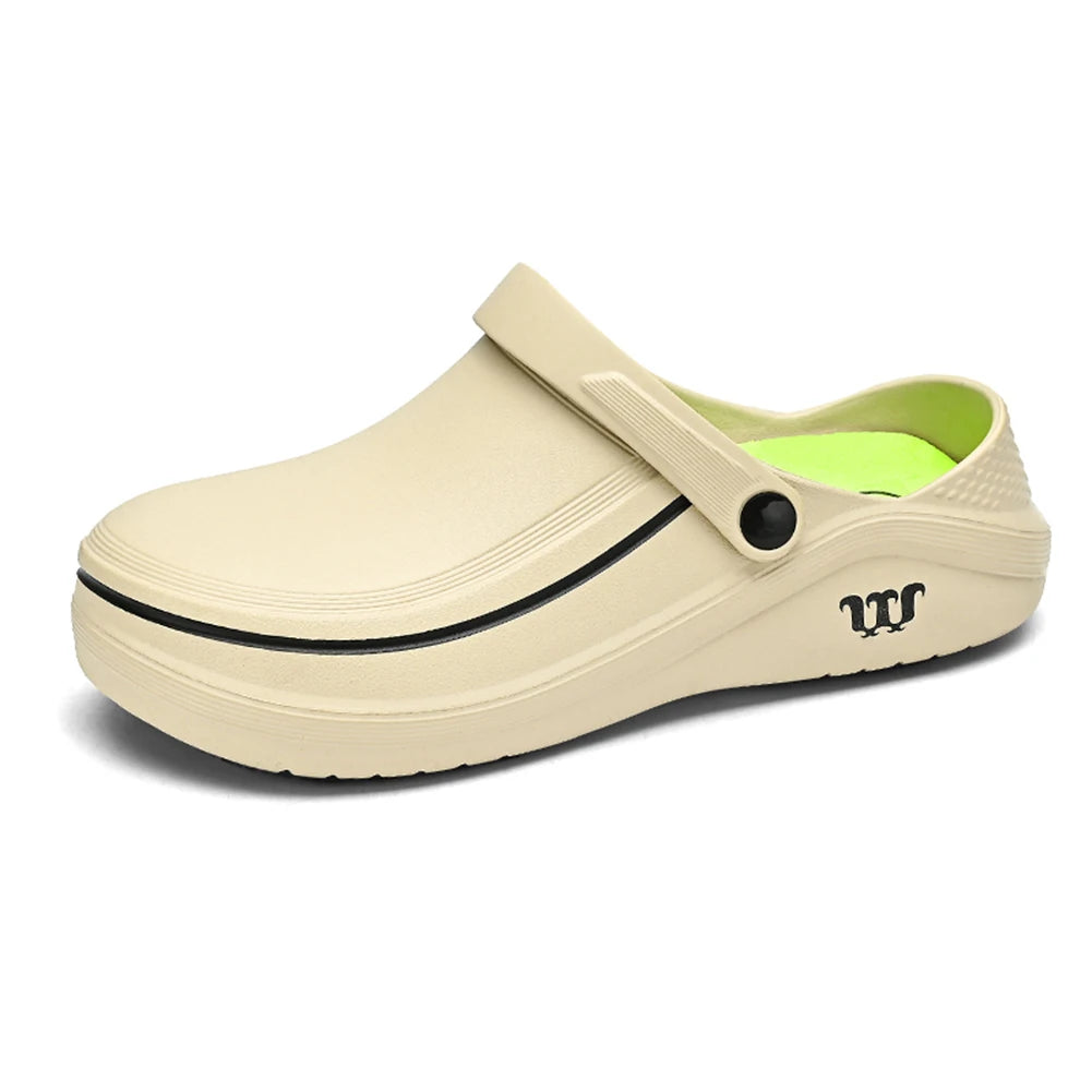 EVA Chef Shoes Lightweight Work Shoes Non-slip Outdoor Safety Shoes Waterproof Comfortable Walking Shoes Oil-proof for Kitchen