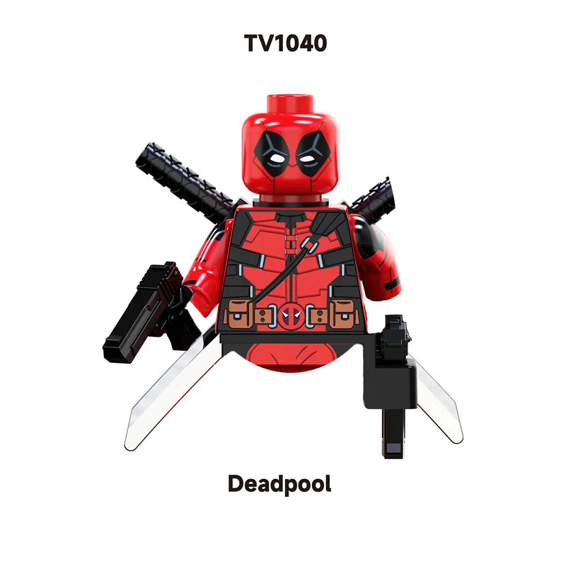 Hot toy Marvel Deadpool Wolverine Doctor Doom Building blocks Mini brick Toy X-Men Adult doll Children's holiday birthday gift
