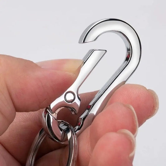 Car Key Ring Hanging Buckle Couple Key Chain Gift Waist Belt Clip Metal Keychain Stainless Steel Keyring Gourd Buckle