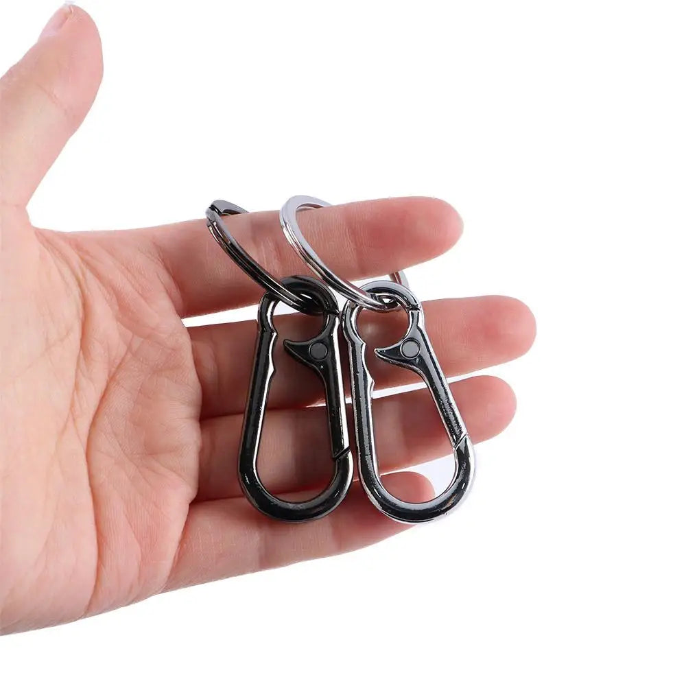 Car Key Ring Hanging Buckle Couple Key Chain Gift Waist Belt Clip Metal Keychain Stainless Steel Keyring Gourd Buckle