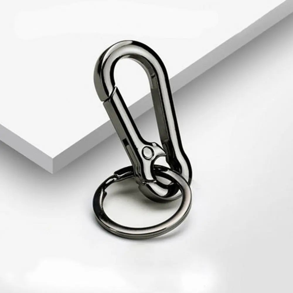 Car Key Ring Hanging Buckle Couple Key Chain Gift Waist Belt Clip Metal Keychain Stainless Steel Keyring Gourd Buckle