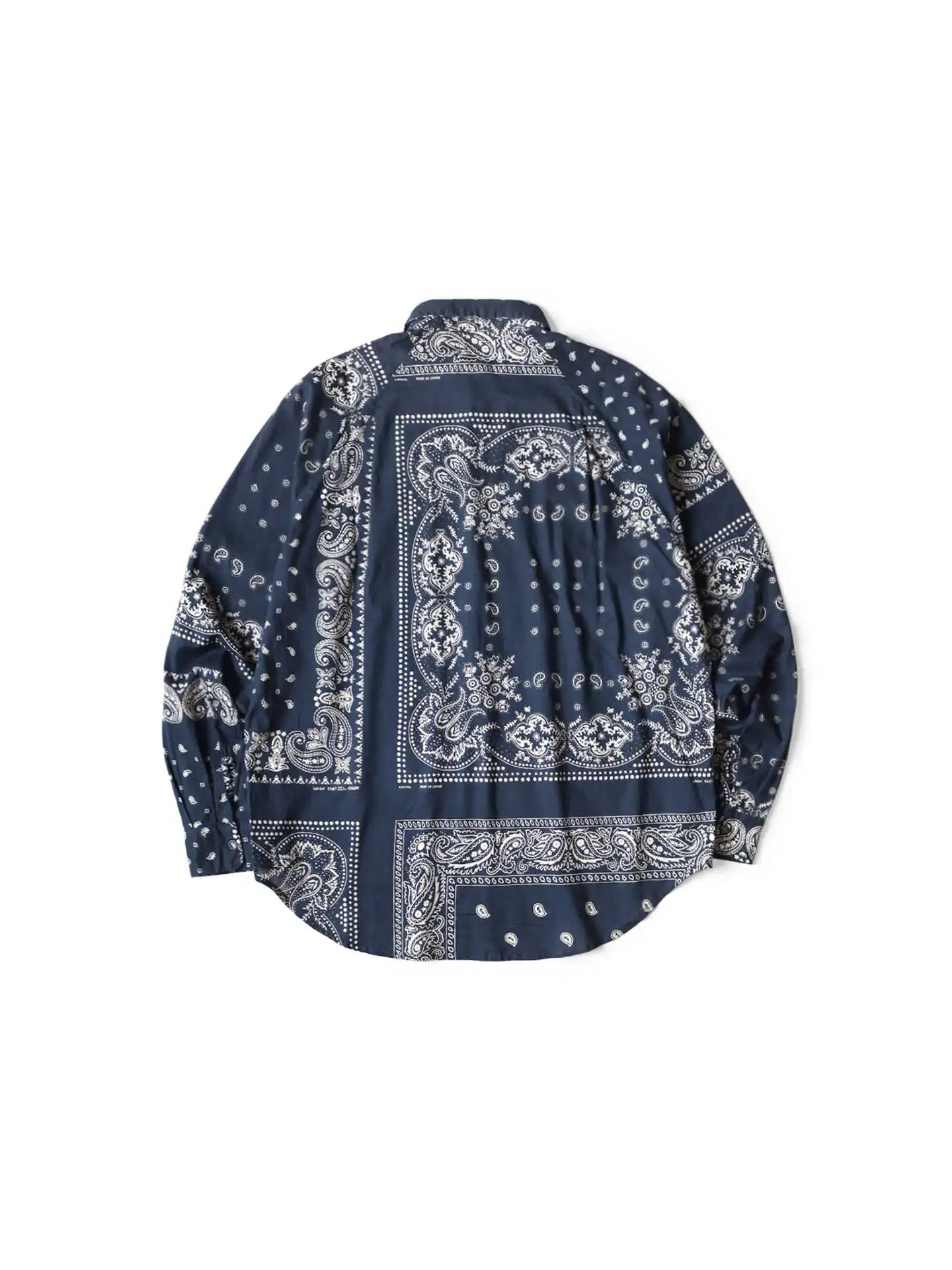 25SS KAPITAL Hirata and Hongri Casual Cashew Flower Breathable Lightweight Collared Loose Long Sleeved Shirt for Men