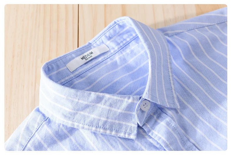Summer Business Casual Men's Striped Short Sleeve Shirt Fashion Bear Embroidered Loose Trend Male Simple Versatile Tops Shirt