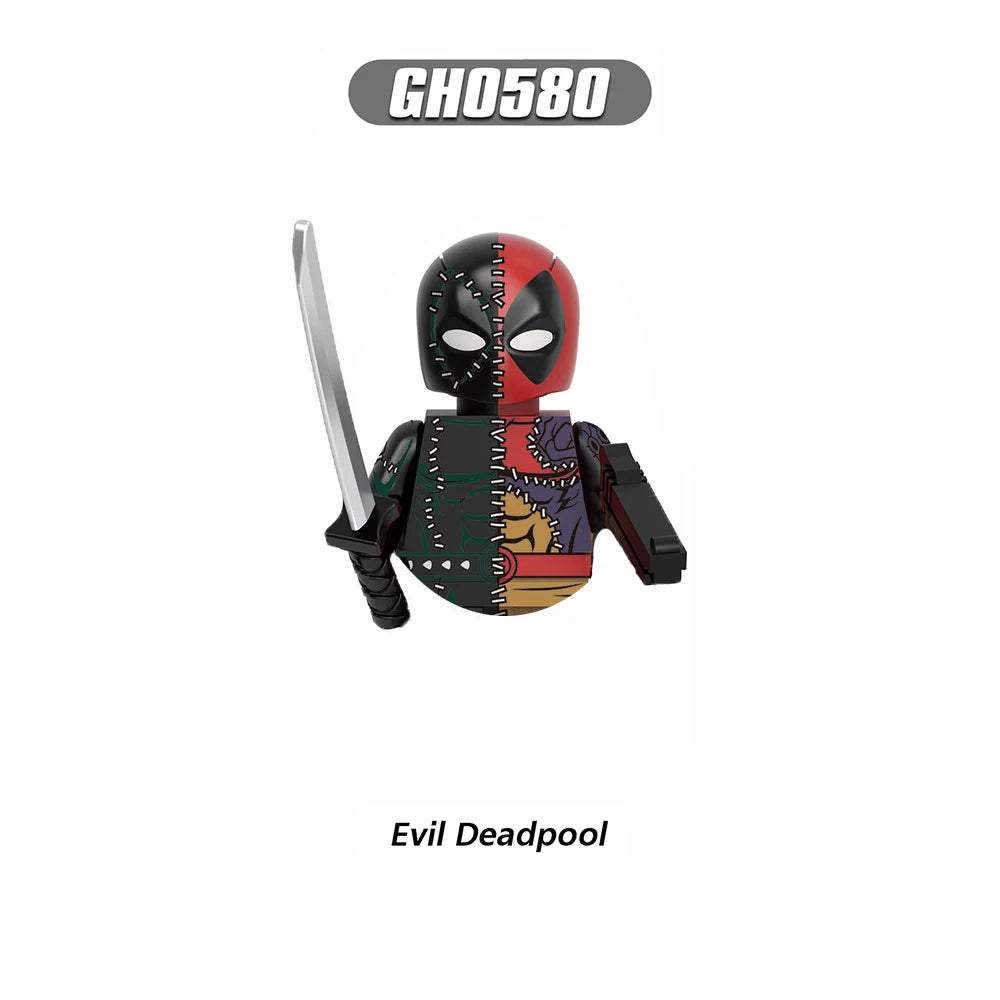 Hot toy Marvel Deadpool Wolverine Doctor Doom Building blocks Mini brick Toy X-Men Adult doll Children's holiday birthday gift