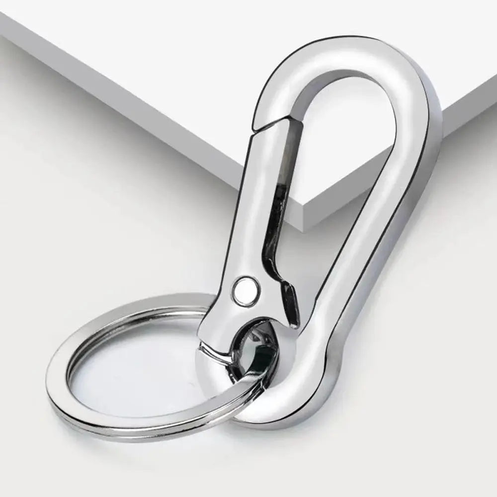 Car Key Ring Hanging Buckle Couple Key Chain Gift Waist Belt Clip Metal Keychain Stainless Steel Keyring Gourd Buckle