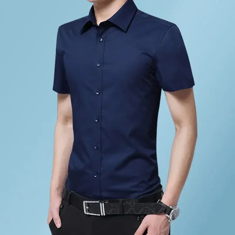 Male Shirts Long Sleeve Black Business Men's Shirt Asia New in Fashion 2024 Hipster Silk Cheap Things with Korean Style Regular
