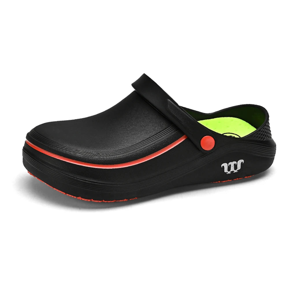 EVA Chef Shoes Lightweight Work Shoes Non-slip Outdoor Safety Shoes Waterproof Comfortable Walking Shoes Oil-proof for Kitchen