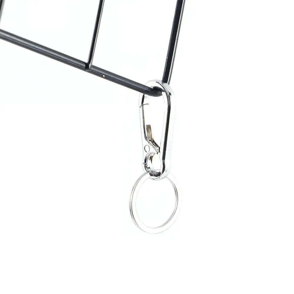 Car Key Ring Hanging Buckle Couple Key Chain Gift Waist Belt Clip Metal Keychain Stainless Steel Keyring Gourd Buckle
