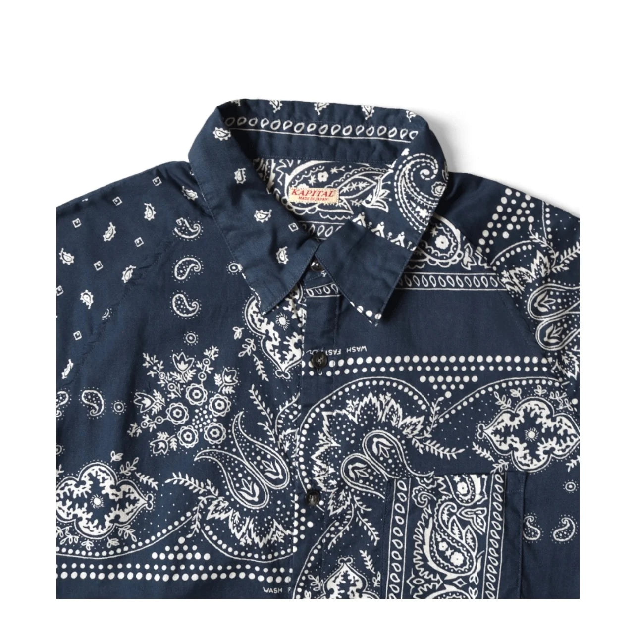 25SS KAPITAL Hirata and Hongri Casual Cashew Flower Breathable Lightweight Collared Loose Long Sleeved Shirt for Men