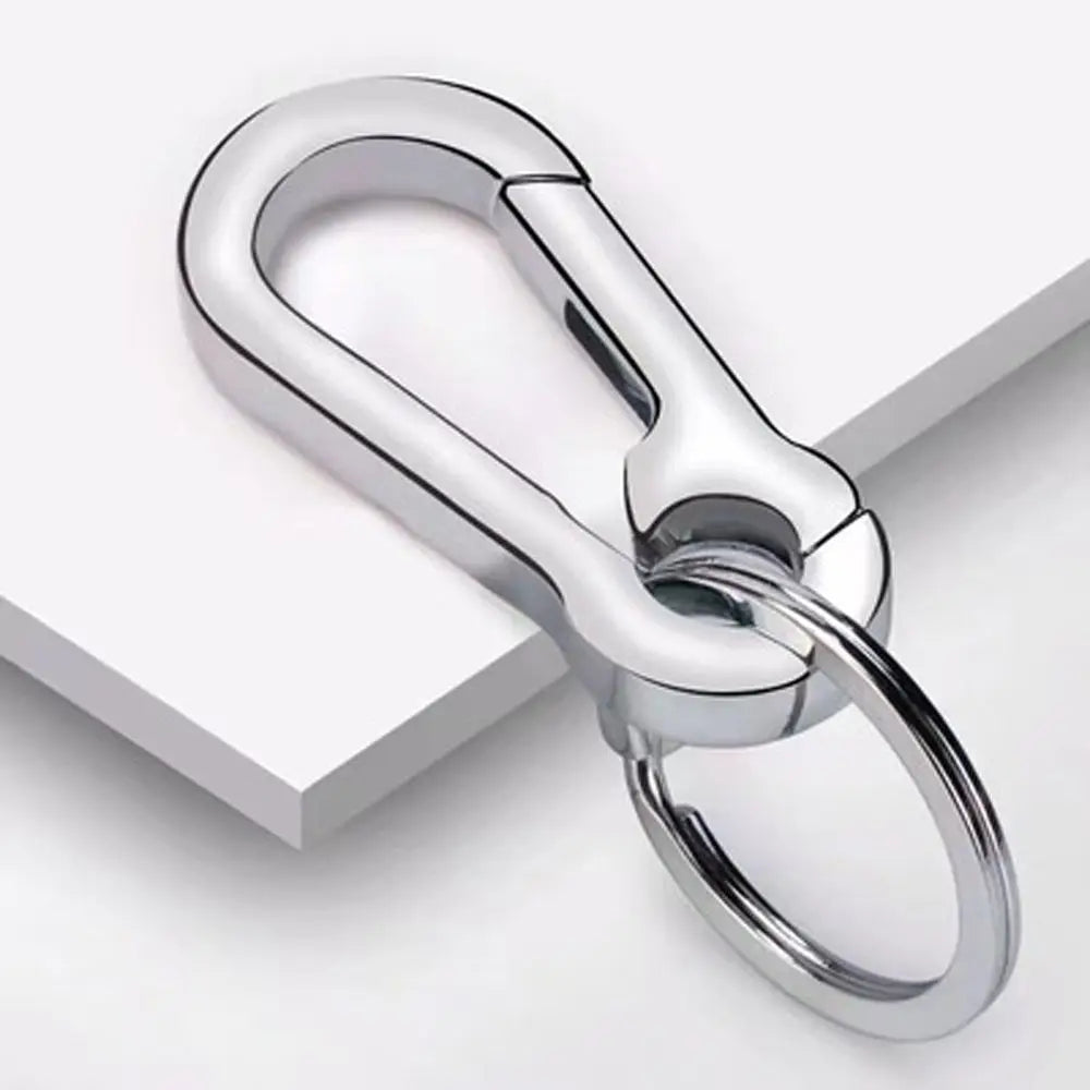 Car Key Ring Hanging Buckle Couple Key Chain Gift Waist Belt Clip Metal Keychain Stainless Steel Keyring Gourd Buckle