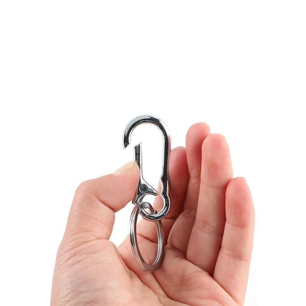 Car Key Ring Hanging Buckle Couple Key Chain Gift Waist Belt Clip Metal Keychain Stainless Steel Keyring Gourd Buckle