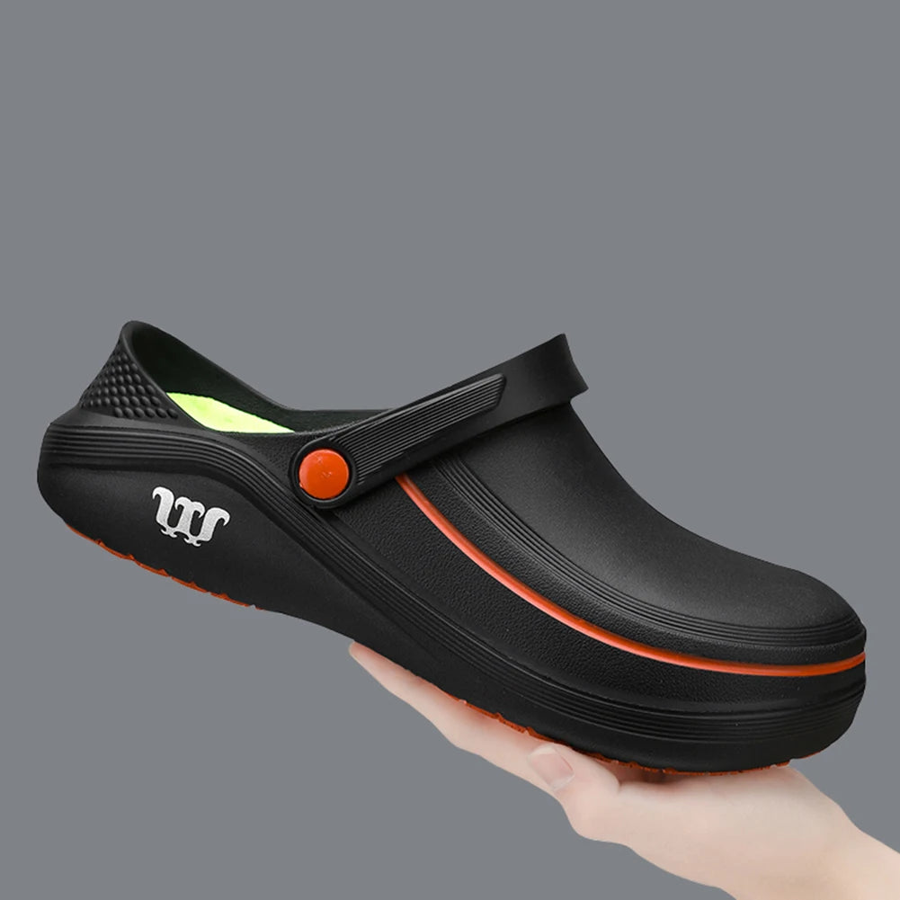 EVA Chef Shoes Lightweight Work Shoes Non-slip Outdoor Safety Shoes Waterproof Comfortable Walking Shoes Oil-proof for Kitchen