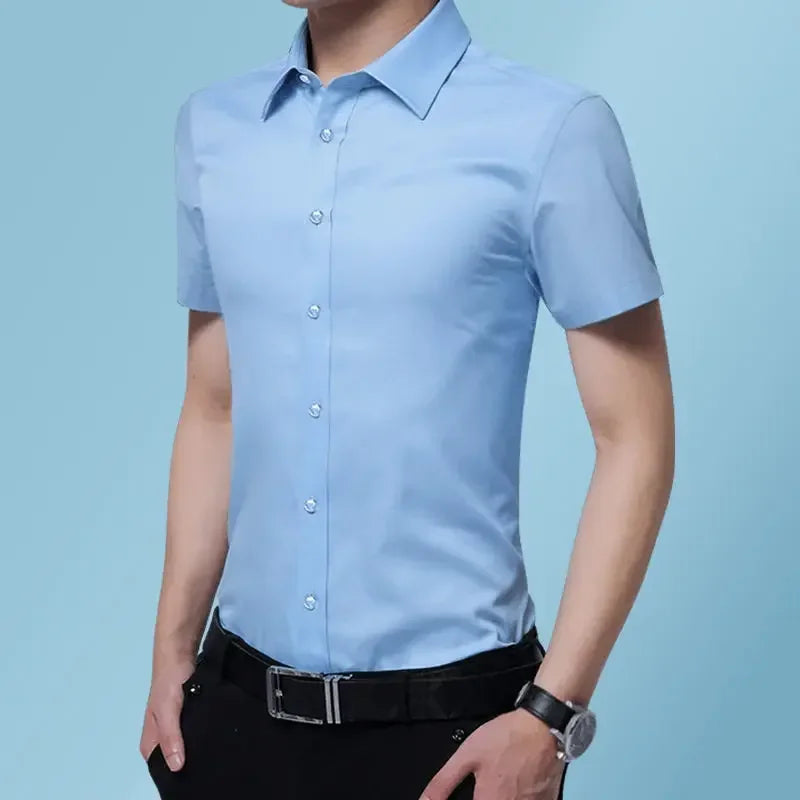 Male Shirts Long Sleeve Black Business Men's Shirt Asia New in Fashion 2024 Hipster Silk Cheap Things with Korean Style Regular